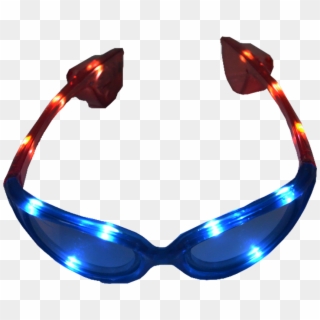 Fun Central Led Patriotic Sunglasses, Light Up Patriotic - Electric Blue Clipart