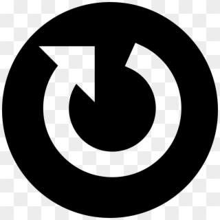 Circular Arrow In A Circle Comments - White Circle Arrow Icon Clipart