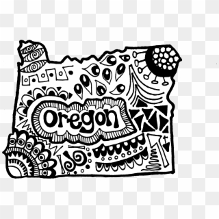 Oregon Zentangle - Illustration Clipart