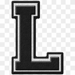 Letra L Png - Black Varsity Letter L Clipart