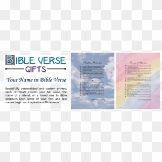 Bible Verse Gifts - Brochure Clipart