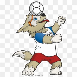 2018 Fifa World Cup Logo & Mascot Zabivaka Logo [fifa - Fifa World Cup 2018 Mascot Png Clipart