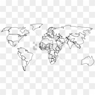 Free Png Blank Color World Map Png Png Image With Transparent - World Map Png Outline Clipart