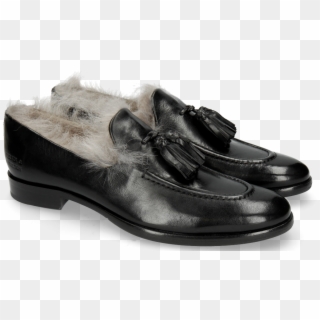 Loafers Clint 6 Black Tassel - Slip-on Shoe Clipart