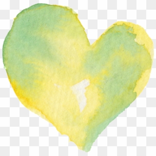 Yellow Heart Love Transparent Decorative Free Download - Heart Clipart