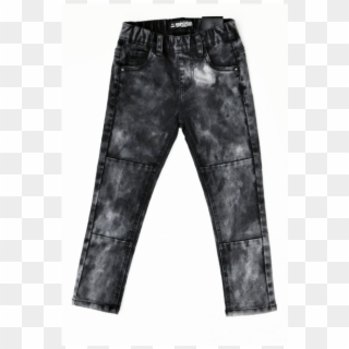 Unisex Black Authority Jeans For Trendy Boys & Girls, - Black Acid Wash Jeans For Boys Clipart