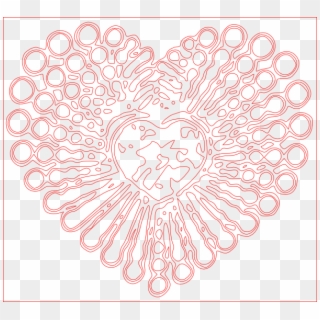 How To Set Use Decorative Heart Svg Vector - Doodle Clipart