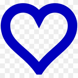 Blue Heart Clipart Free - Png Download
