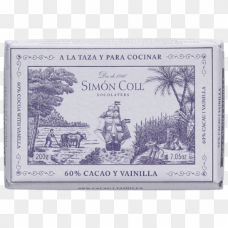 A La Taza” Drinking Chocolate 60% Cocoa With Vanilla - Simon Coll Xocolata A La Pedra Clipart
