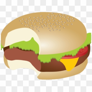 Hamburger Clipart Bite - Burger Bite Clipart - Png Download