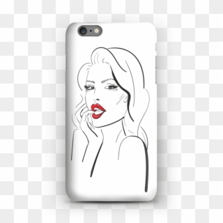 Red Lips Case Iphone 6s Plus - Mobile Phone Case Clipart