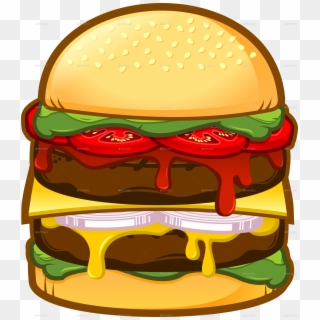 Hamburgers Clipart Cartoon - Big Burger Clipart - Png Download