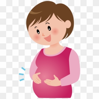Clip Art Stock Clipart Mother - Pregnant Mom Boy Clip Art - Png Download