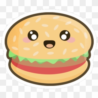 Burger Sticker - Kawaii Burger Clipart