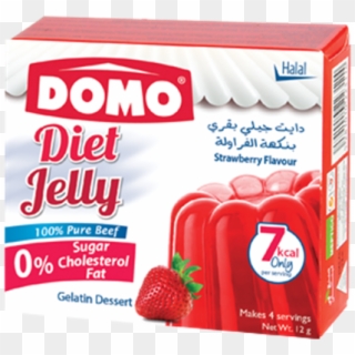 Domo Diet Jelly Beef Strawberry 12g - Strawberry Clipart