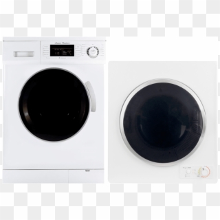 24" White Front Load Compact Washer/dryer Combo - Washing Machine Clipart