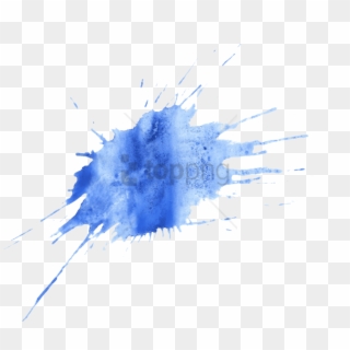 Free Png Blue Paint Splash Png Png Image With Transparent - Blue Watercolor Splat Png Clipart