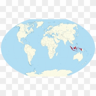 Download World Map Indonesia - Viti Levu On World Map Clipart