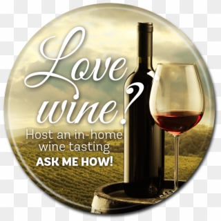 Promotional Button - - Glass Of Wine Clipart