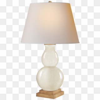Gourd Form Small Table Lamp In Tea Stain With Natural - Lampshade Clipart