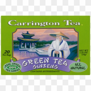 Carrington Tea Green Tea With Ginseng Tea Bags, 20 - Carrington Tea Clipart