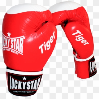 Boxing Gloves Leather “tiger” Red - Lucky Star Boxer Gloves Clipart