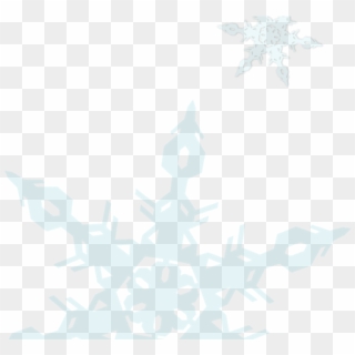 Snowflakes Clipart Picture Frame - Emblem - Png Download