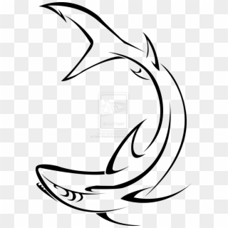 Shark Tattoo Designs - Great White Shark Tribal Clipart