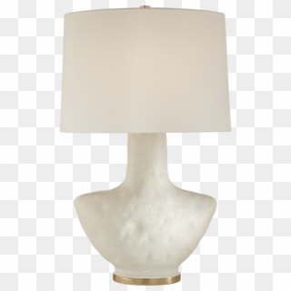 Armato Small Table Lamp In Porous White Ceramic - Lampshade Clipart
