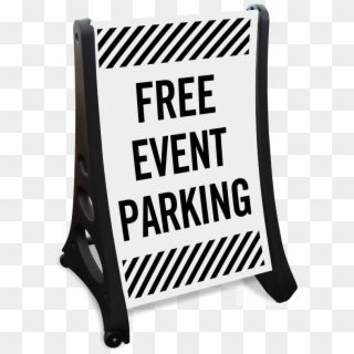 Free Event Parking Sidewalk Sign - Broad Front Clipart