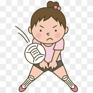 Volleyball Png Image - Girls Playing Sport Clipart Transparent Png