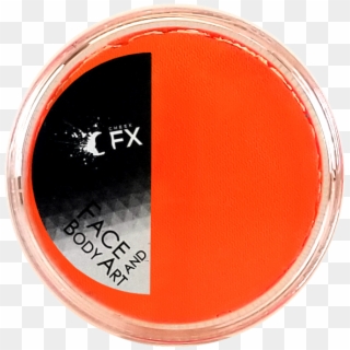 Cheek Fx Neon Orange Face Paint - Circle Clipart