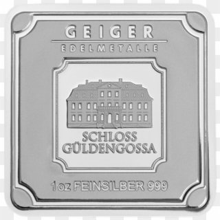 The Geiger Edelmetalle 1oz Silver Bar Features A Design - Geiger Original 1 Oz Bar Gold Clipart