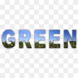 Green Energy Word Land Earth Png Image - Grass Clipart