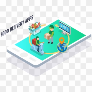 Develop Best In Class Food Delivery App With Techgropse - Graphic Design Clipart