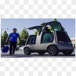 American Supermarket Launching Driverless Food Delivery - Nuro Autonomous Vehicle Clipart