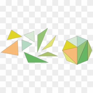 Diferentes Formas De Enganchar Los Segmentos O Triángulos - Colorfulness Clipart