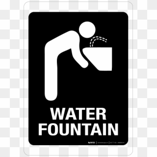 Water Fountain - Wall Sign - Graphic Design Clipart