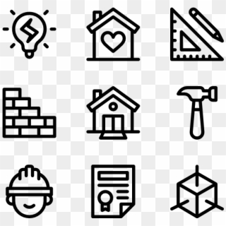 Architecture - Cafe Icons Clipart