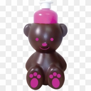 Squeeze Ursinho Chocolate 350 Ml Tampa Rosa - Teddy Bear Clipart