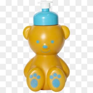 Squeeze Ursinho Caramelo 350 Ml Tampa Azul - Baby Toys Clipart