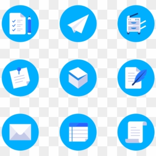 Office - Time Icon Png Blue Clipart