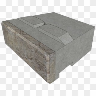 Recon Block, Full Middle Block - Coffee Table Clipart