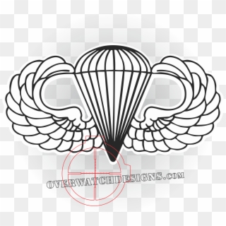Airborne Wings - Parachutist Badge Clipart