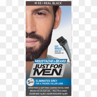 Just For Men Beard Black - Just For Men Mustache And Beard Clipart