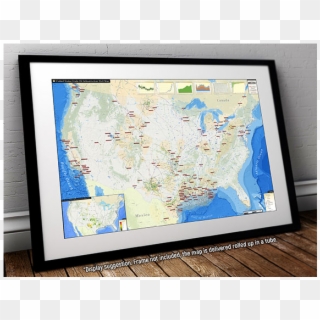 Crude Oil Infrastructure Printed Map Updated January - Picture Frame Clipart