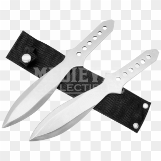 Broad-bladed Throwing Knife Set - Utility Knife Clipart