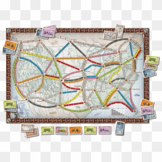 Original1500 X - Ticket To Ride Map Us Clipart