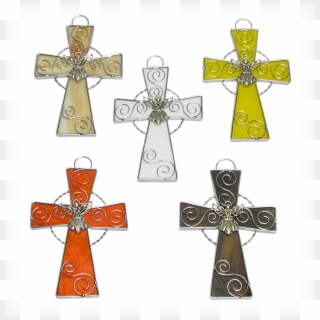 Ba90 Cruces De Vitral - Cross Clipart