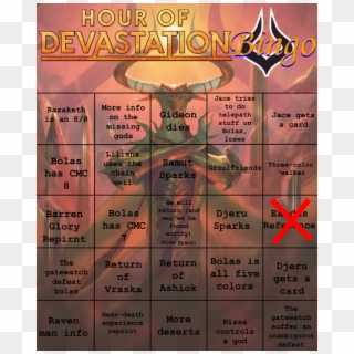 Hour Of Devastation Bingo Update - Poster Clipart